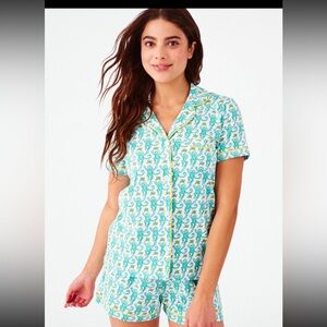 Roller Rabbit women’s pajamas Aqua XXS